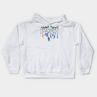 Folkstone Crystal And Butterfly Spirit Gazer Kids Hoodie